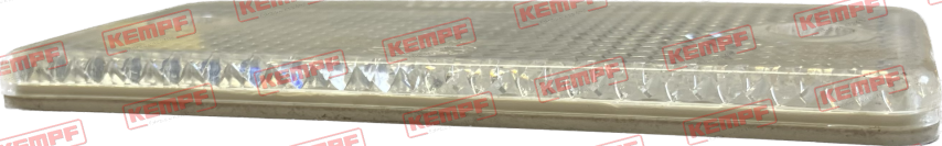 77661 Kempf Rückstrahler, weiß, eckig, schraubbar
